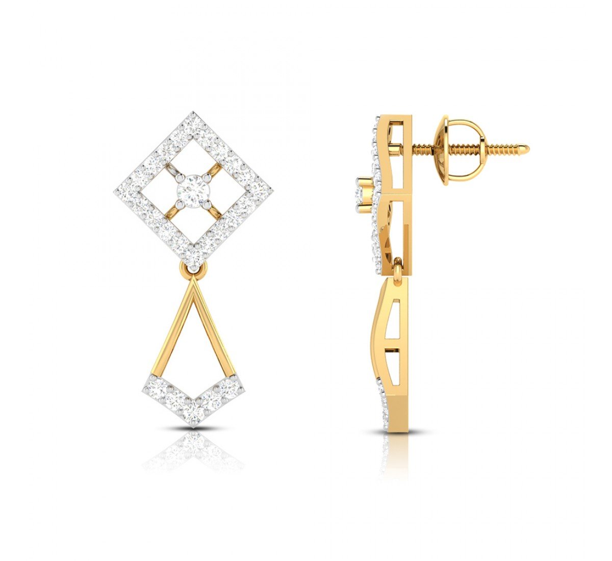 Delicate Drop Diamond Earrings