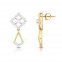 Delicate Drop Diamond Earrings