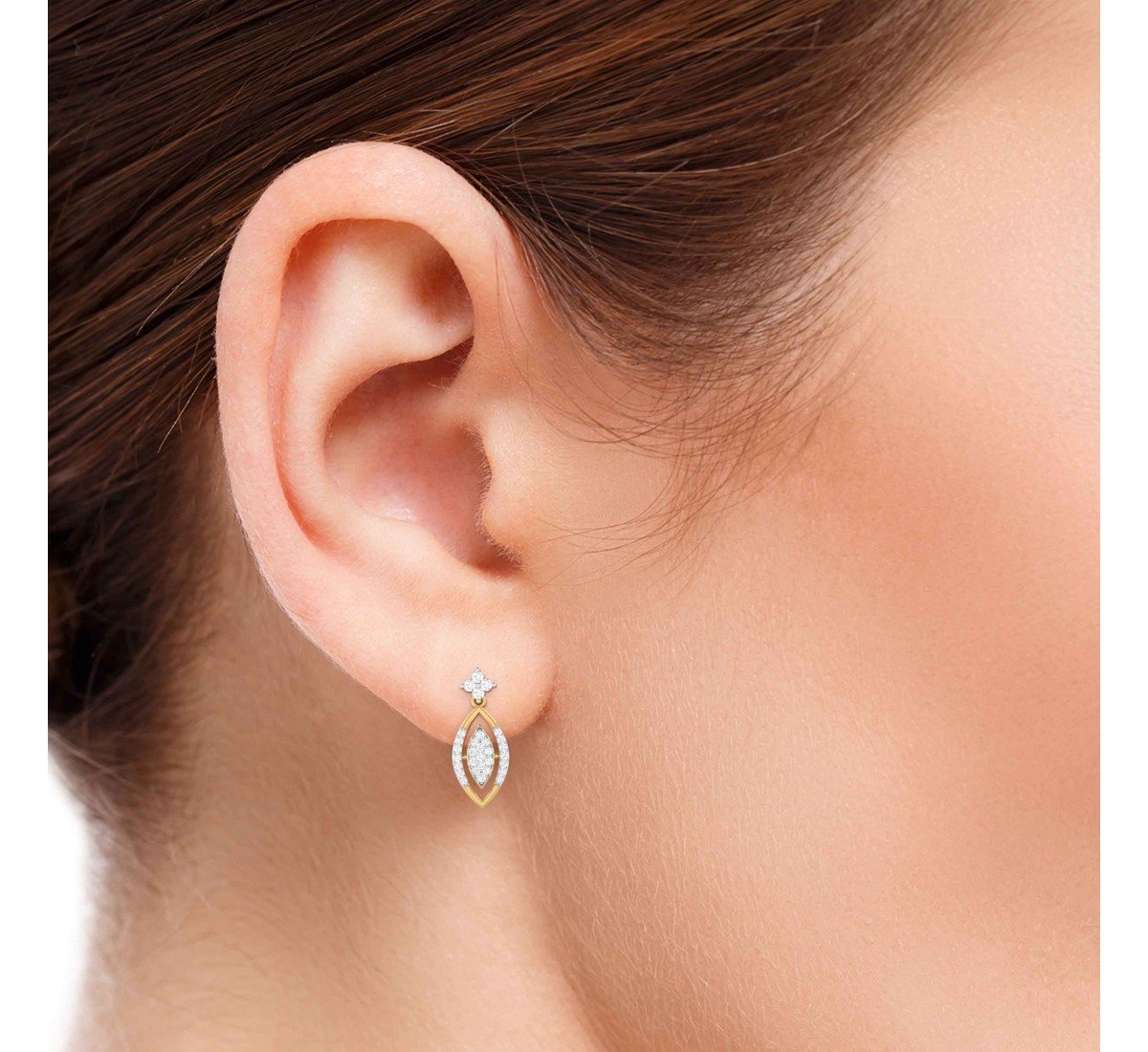 Kriya Drop Diamond Earrings