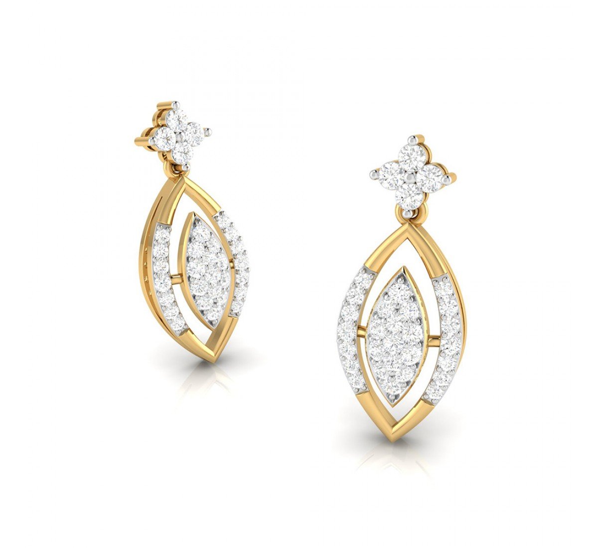 Kriya Drop Diamond Earrings