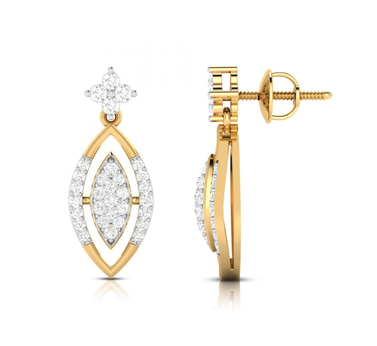 Kriya Drop Diamond Earrings