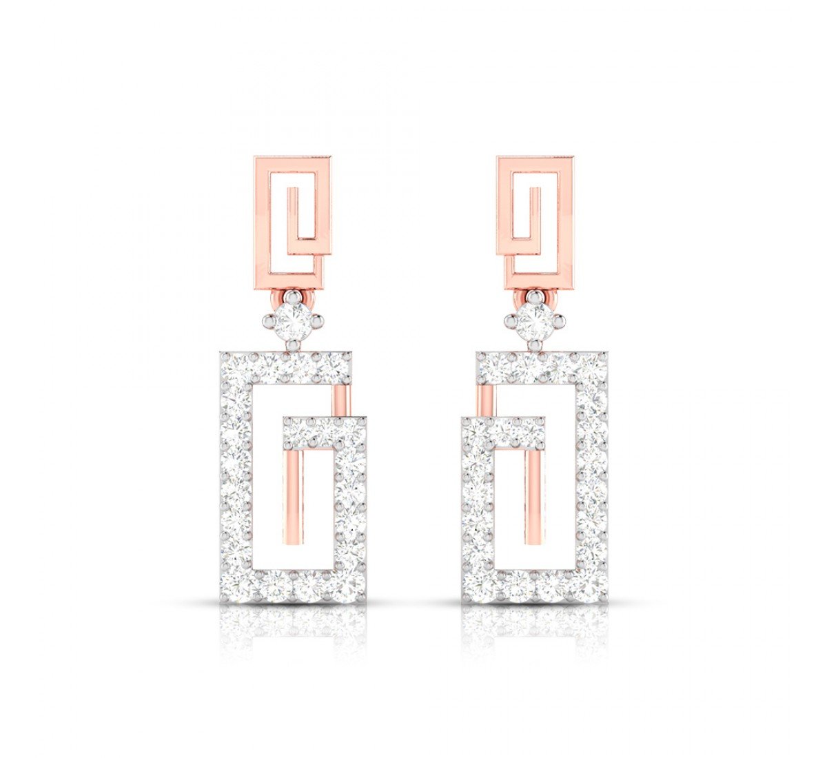 Begonia Drop Diamond Earrings