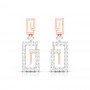 Begonia Drop Diamond Earrings