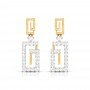 Begonia Drop Diamond Earrings