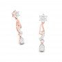 Lila Drop Diamond Earrings