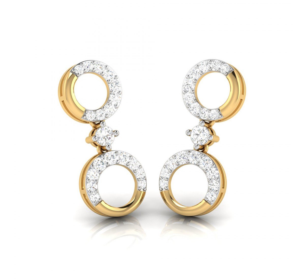 Pleasing Drop Diamond Earrings