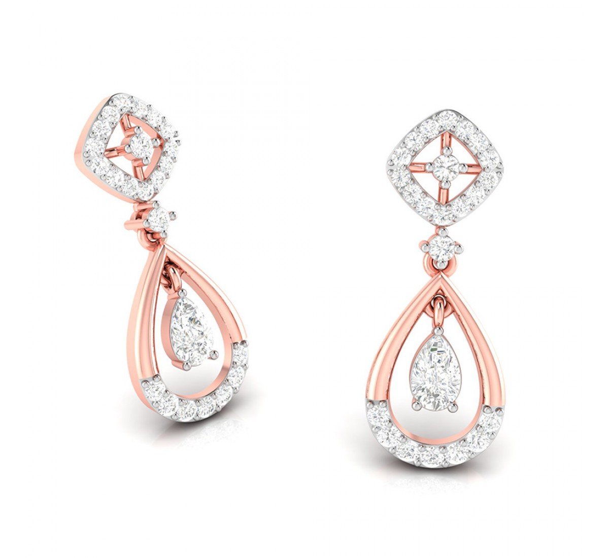 Imperial Drop Diamond Earrings