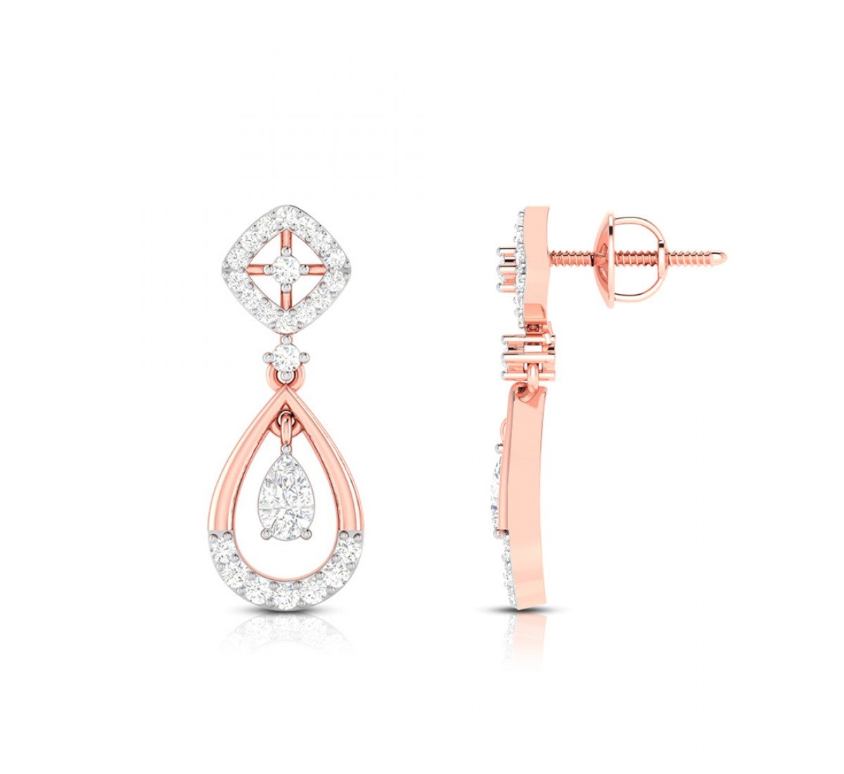 Imperial Drop Diamond Earrings