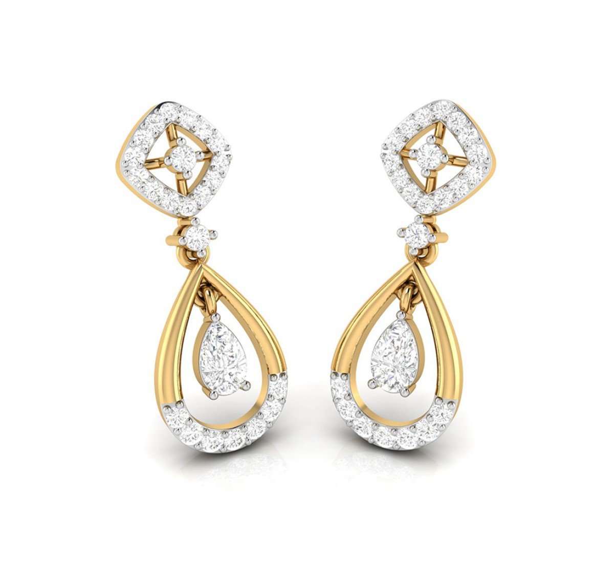 Imperial Drop Diamond Earrings