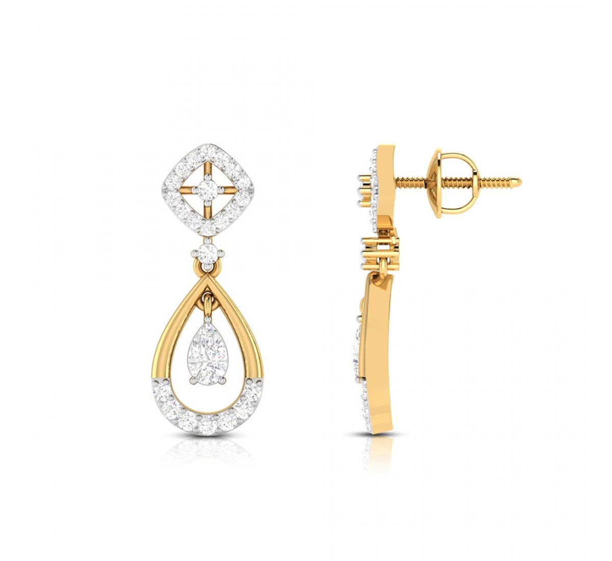 Imperial Drop Diamond Earrings