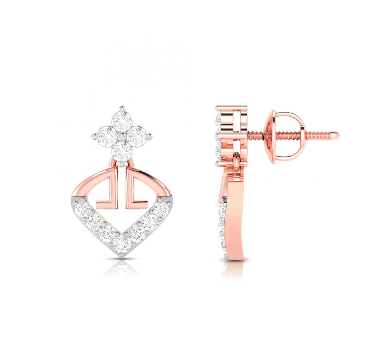 Lara Drop Diamond Earrings