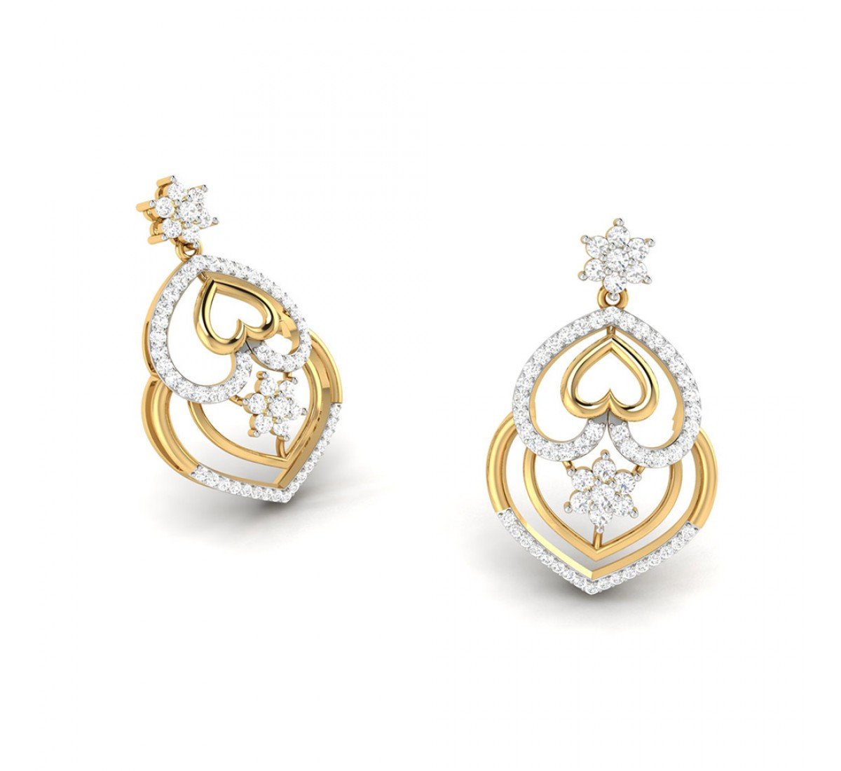 Avey Drop Diamond Earrings