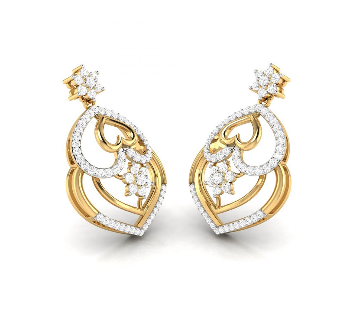 Avey Drop Diamond Earrings