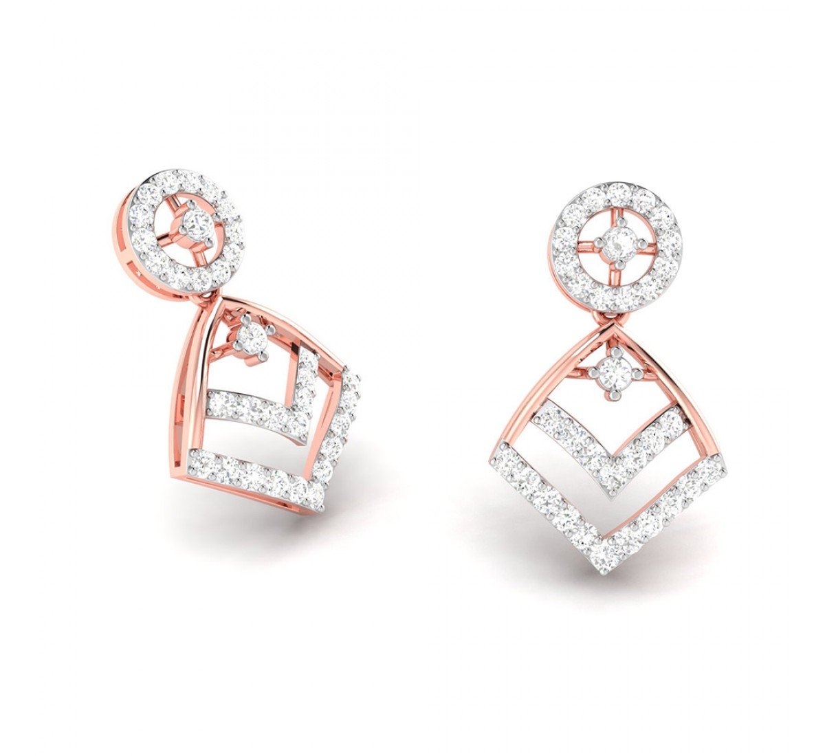 Cosmos Drop Diamond Earrings