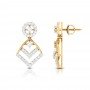 Cosmos Drop Diamond Earrings