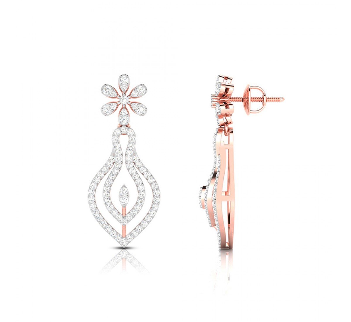 Paragon Drop Diamond Earrings