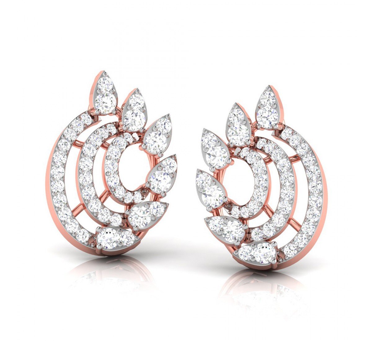 Cushion Dame Diamond Earrings