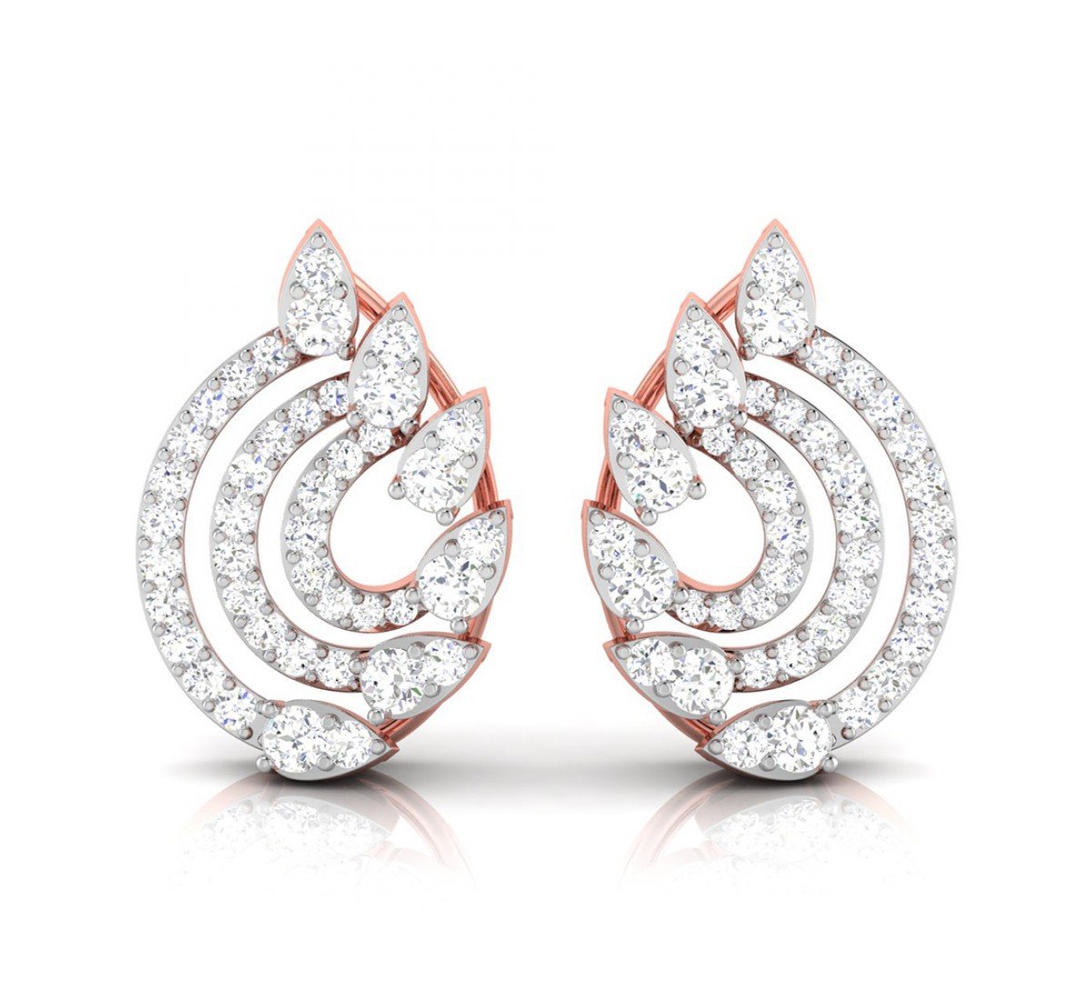 Cushion Dame Diamond Earrings