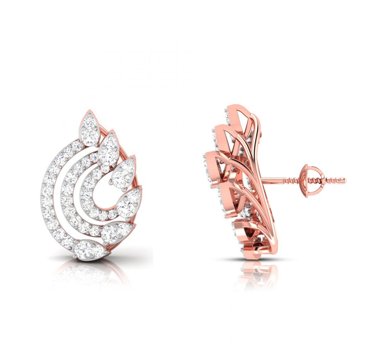 Cushion Dame Diamond Earrings