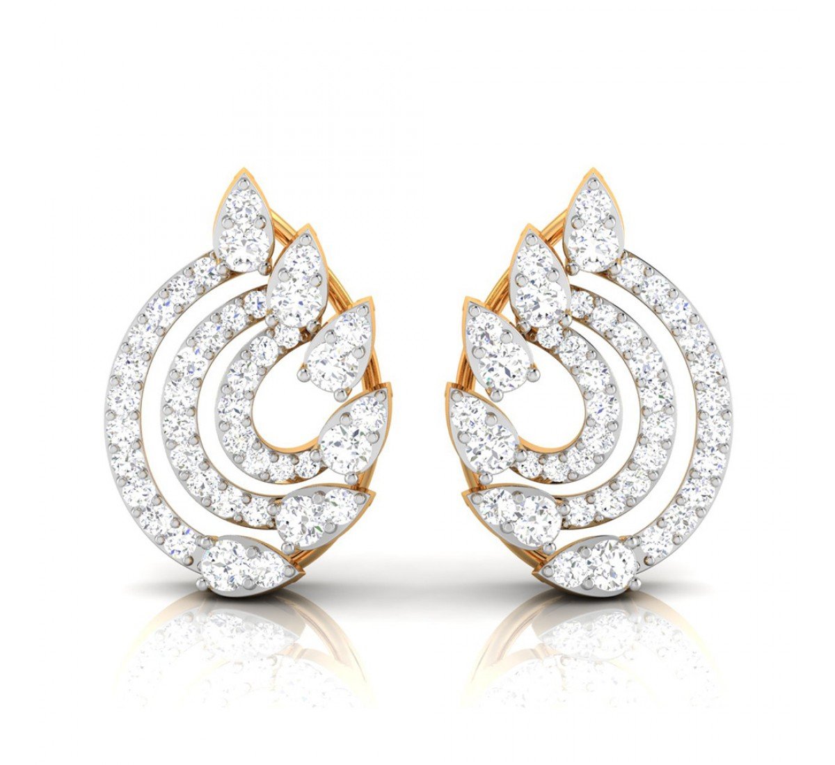 Cushion Dame Diamond Earrings