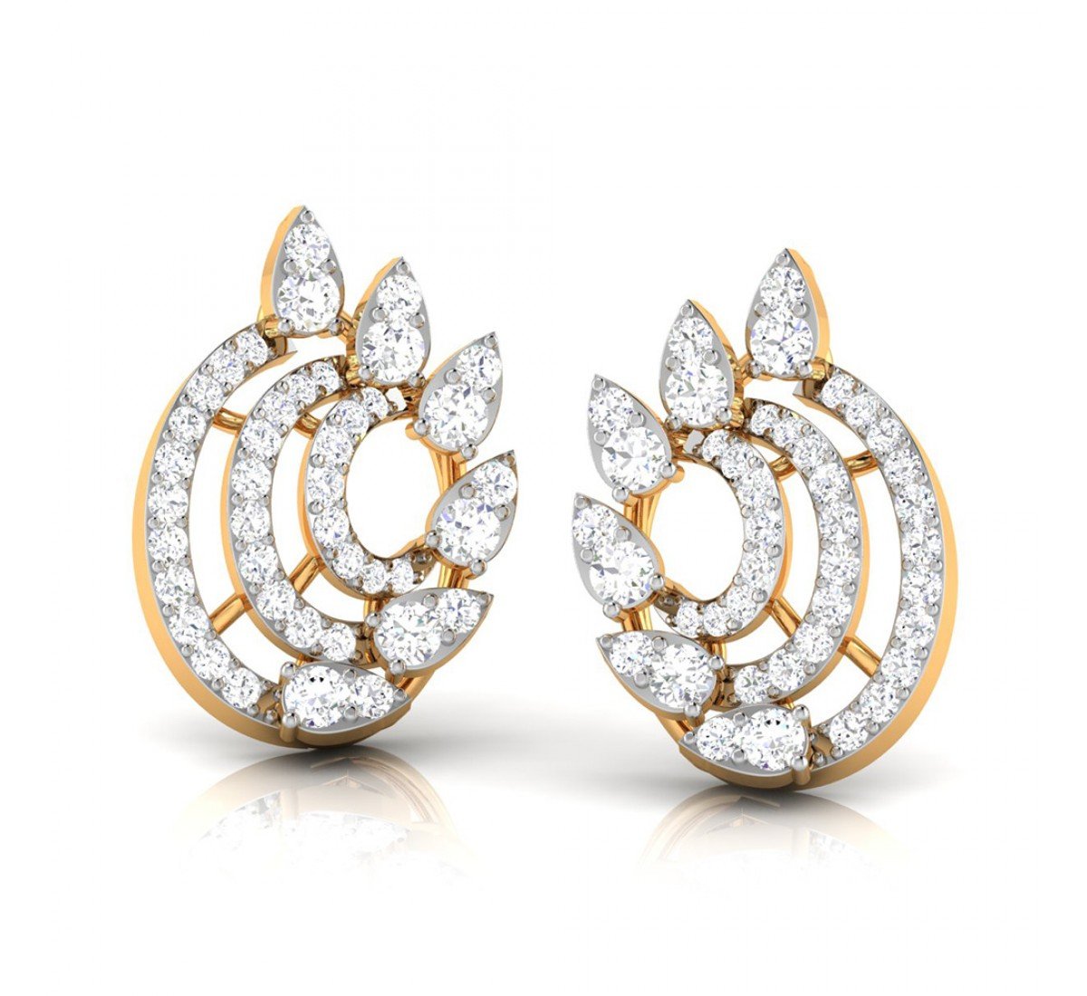 Cushion Dame Diamond Earrings