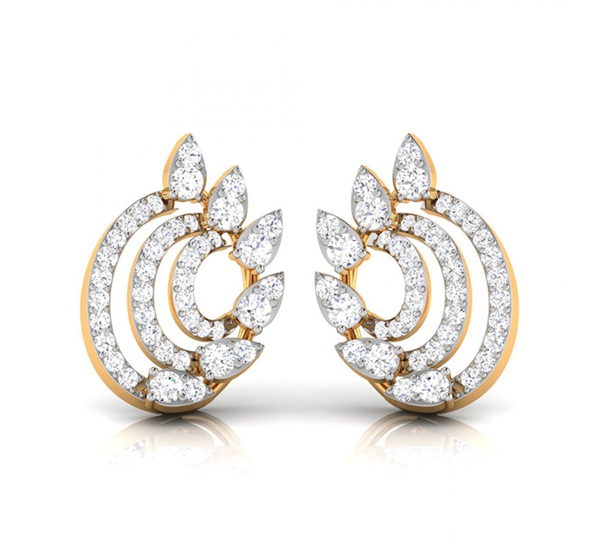 Cushion Dame Diamond Earrings