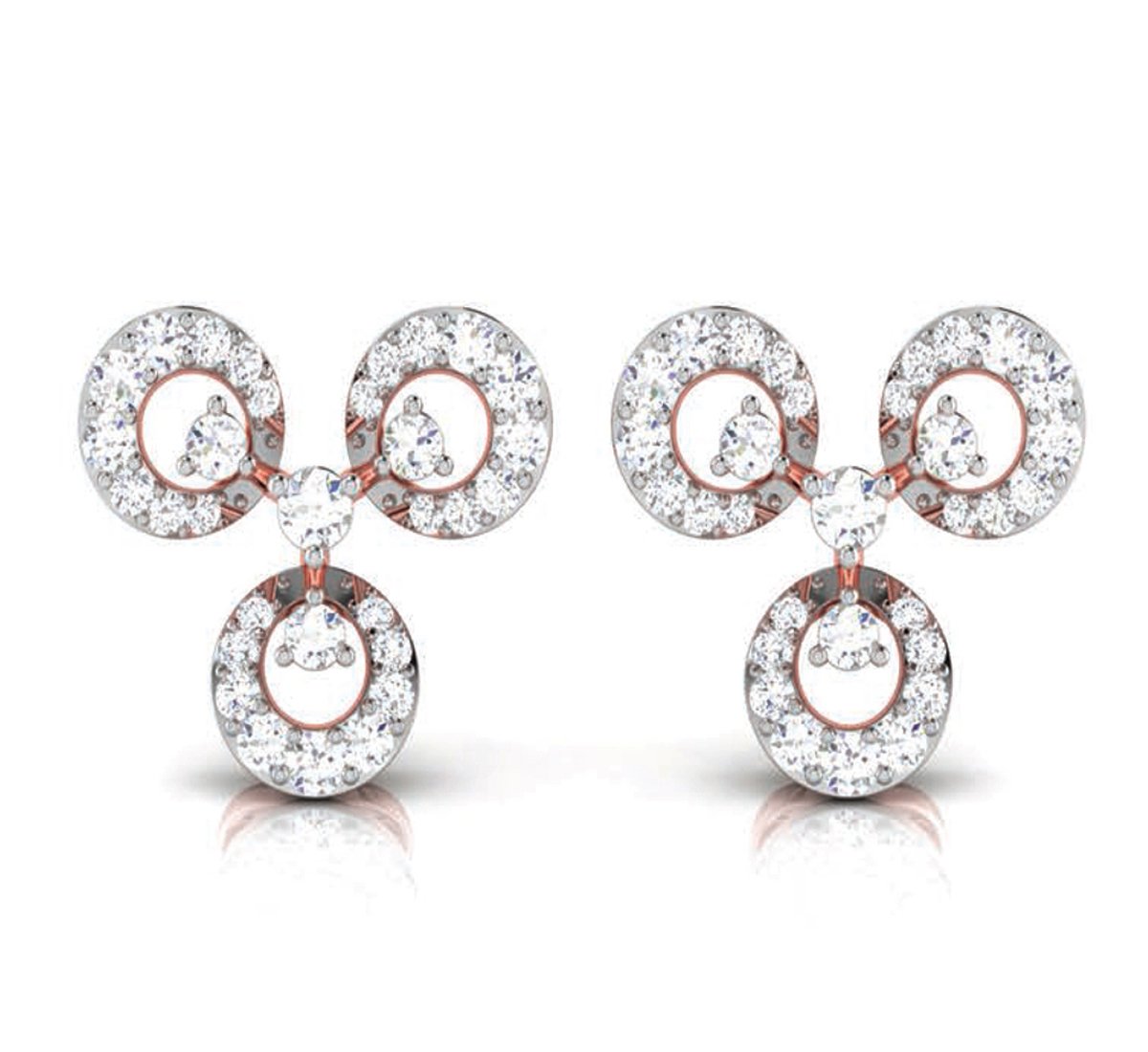 Anthia Twist Diamond Earrings