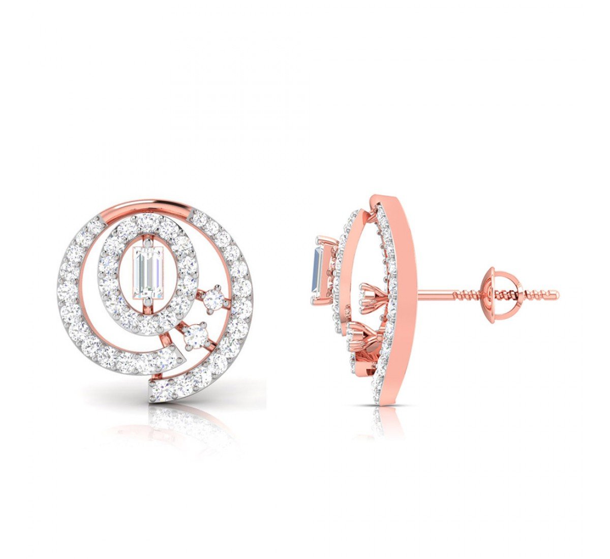 Koena Twist Diamond Earrings