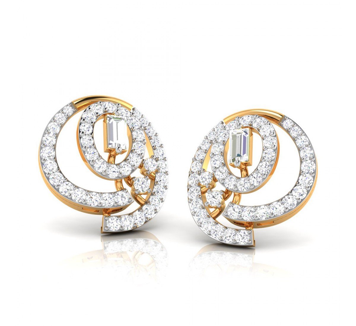 Koena Twist Diamond Earrings