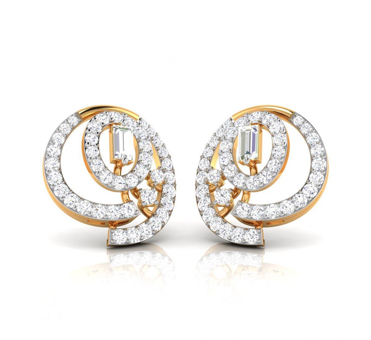 Koena Twist Diamond Earrings