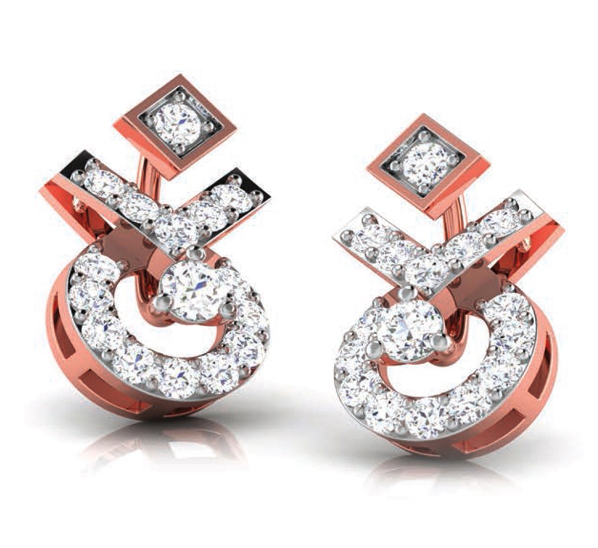 Pivot Hug Diamond Earrings