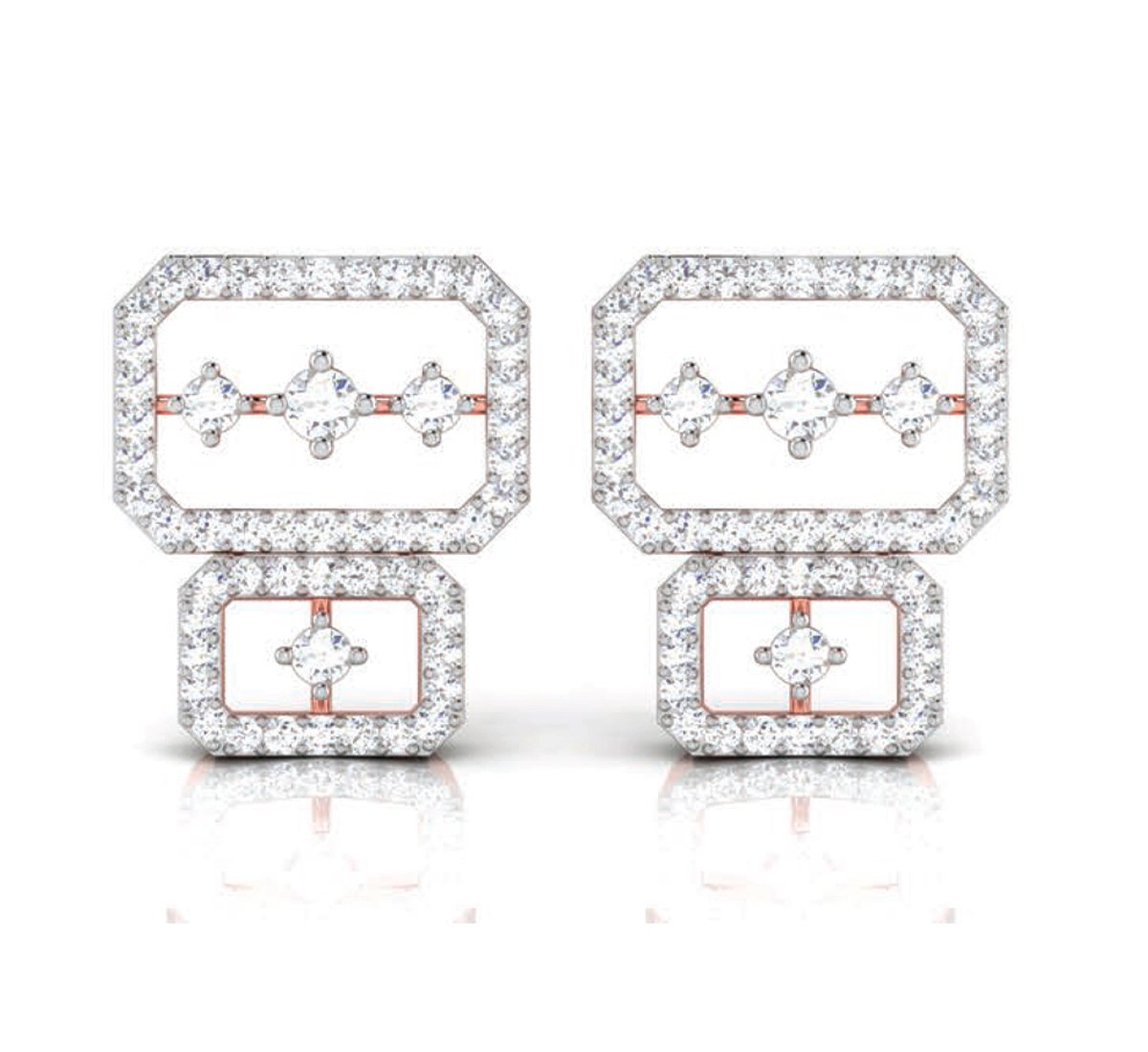 Beauty Hoop Diamond Earrings