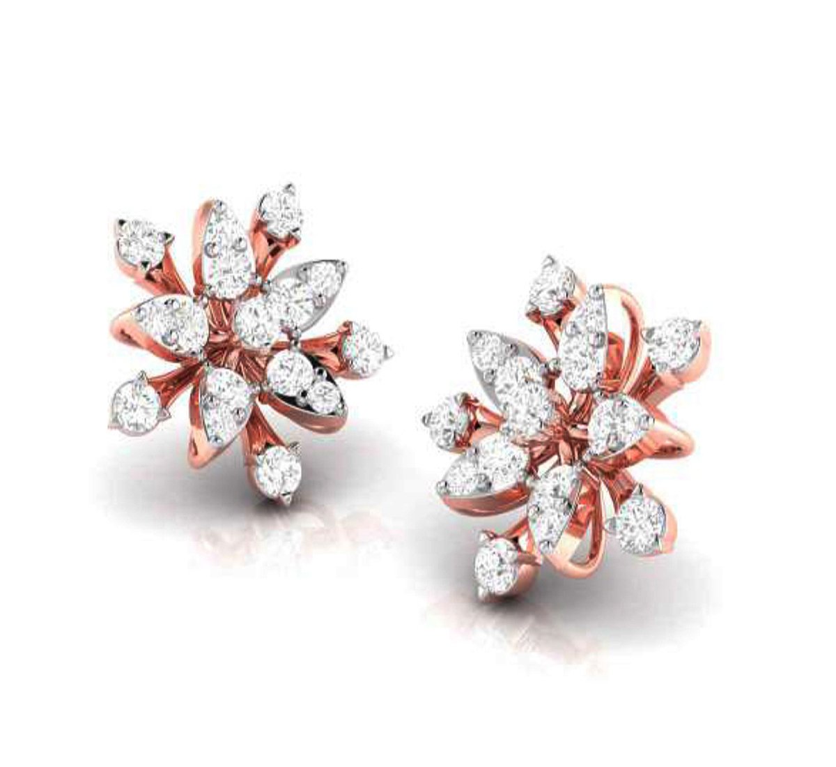 Grey Diamond Delhi Stud Earrings | Diamond Earrings London – Pomegranate  London Trade