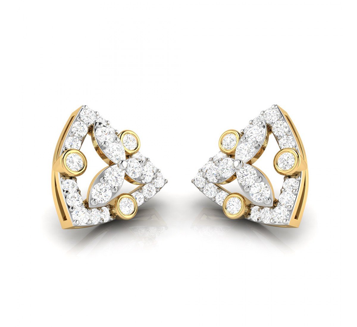 Swerve Twist Diamond Earrings