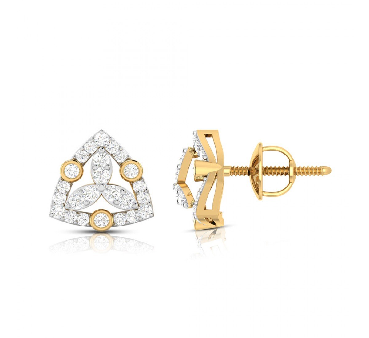 Swerve Twist Diamond Earrings