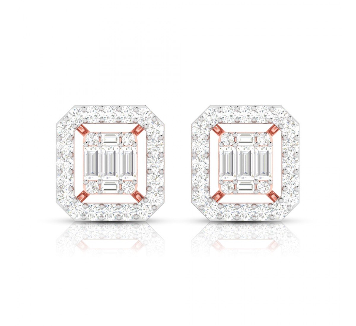 Logy In Rays Diamond Earrings