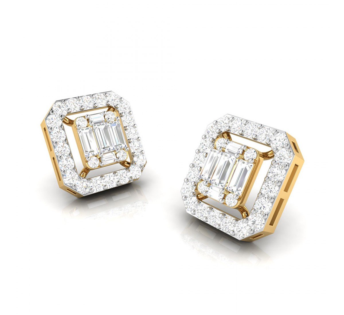 Logy In Rays Diamond Earrings