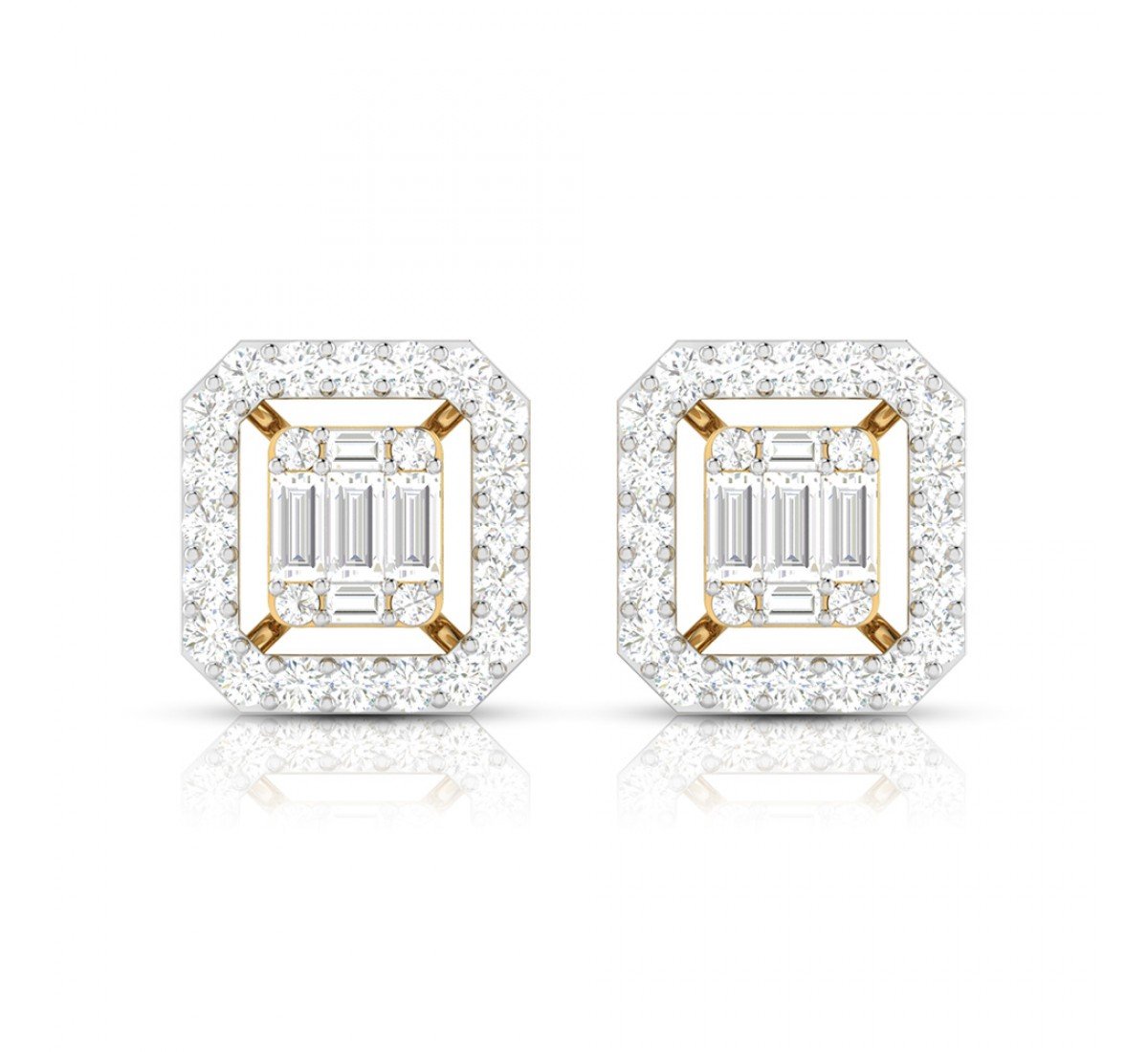 Logy In Rays Diamond Earrings