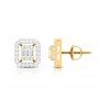 Logy In Rays Diamond Earrings