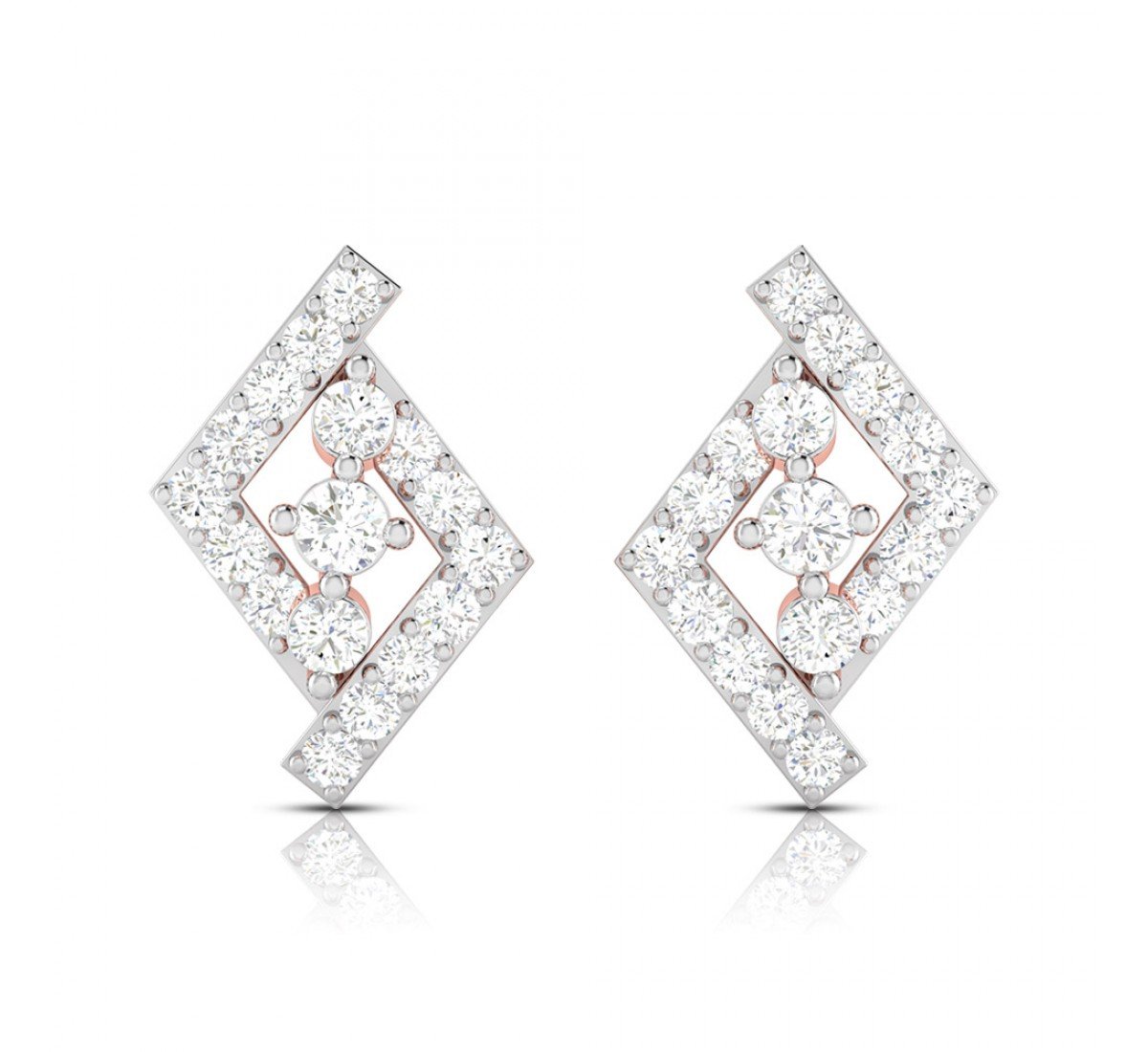 Ember Diamond Stud Earrings