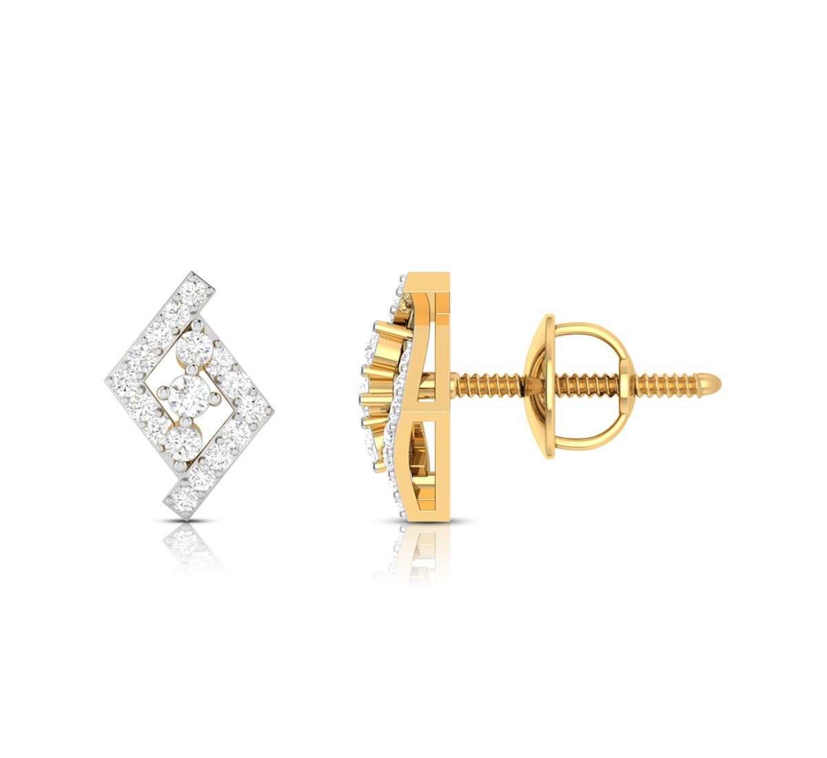 Ember Diamond Stud Earrings