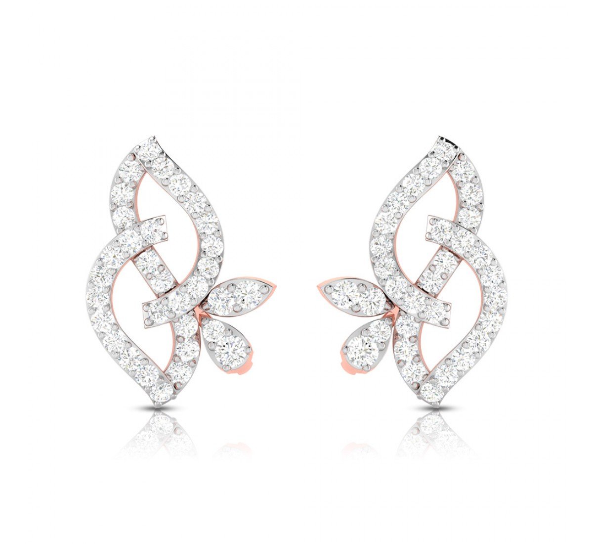 Meria Twist Diamond Stud