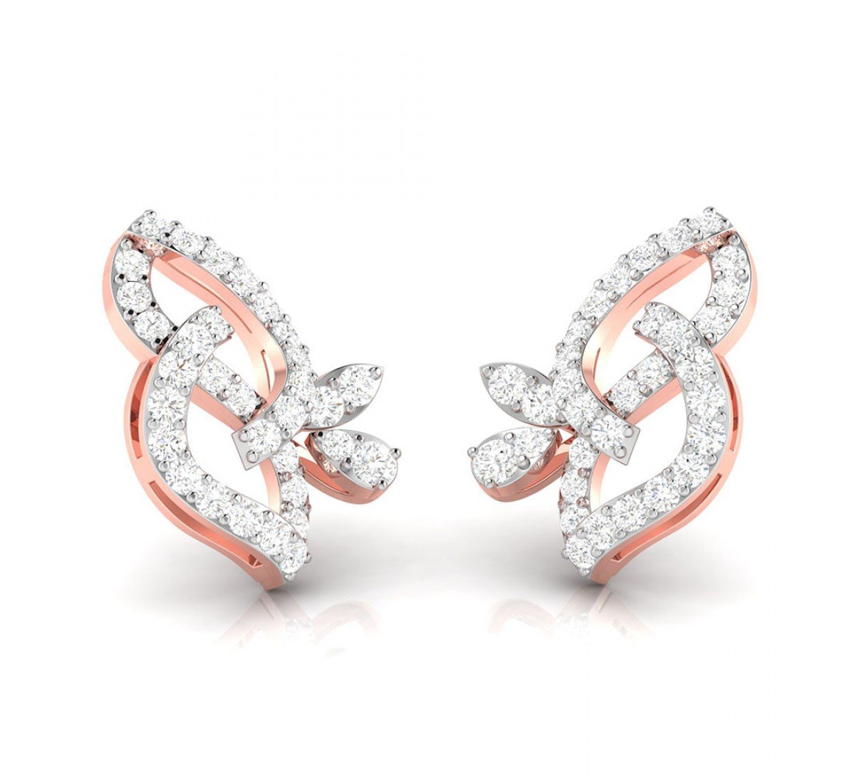 Meria Twist Diamond Stud