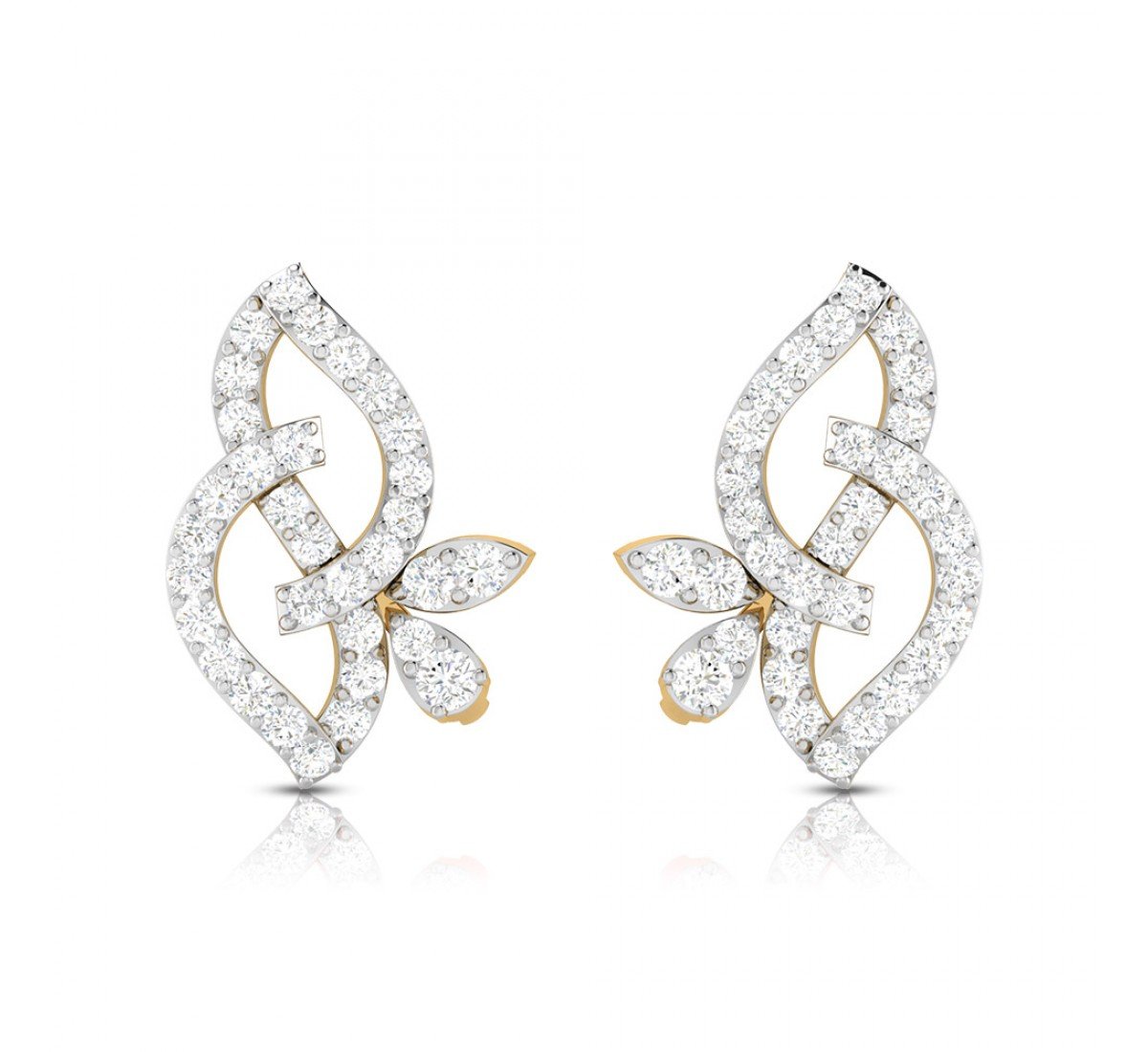 Meria Twist Diamond Stud