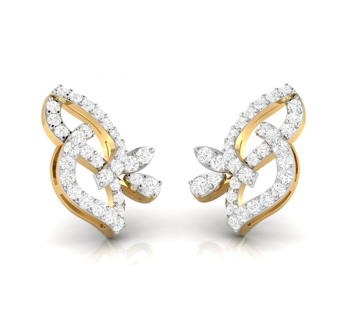 Meria Twist Diamond Stud