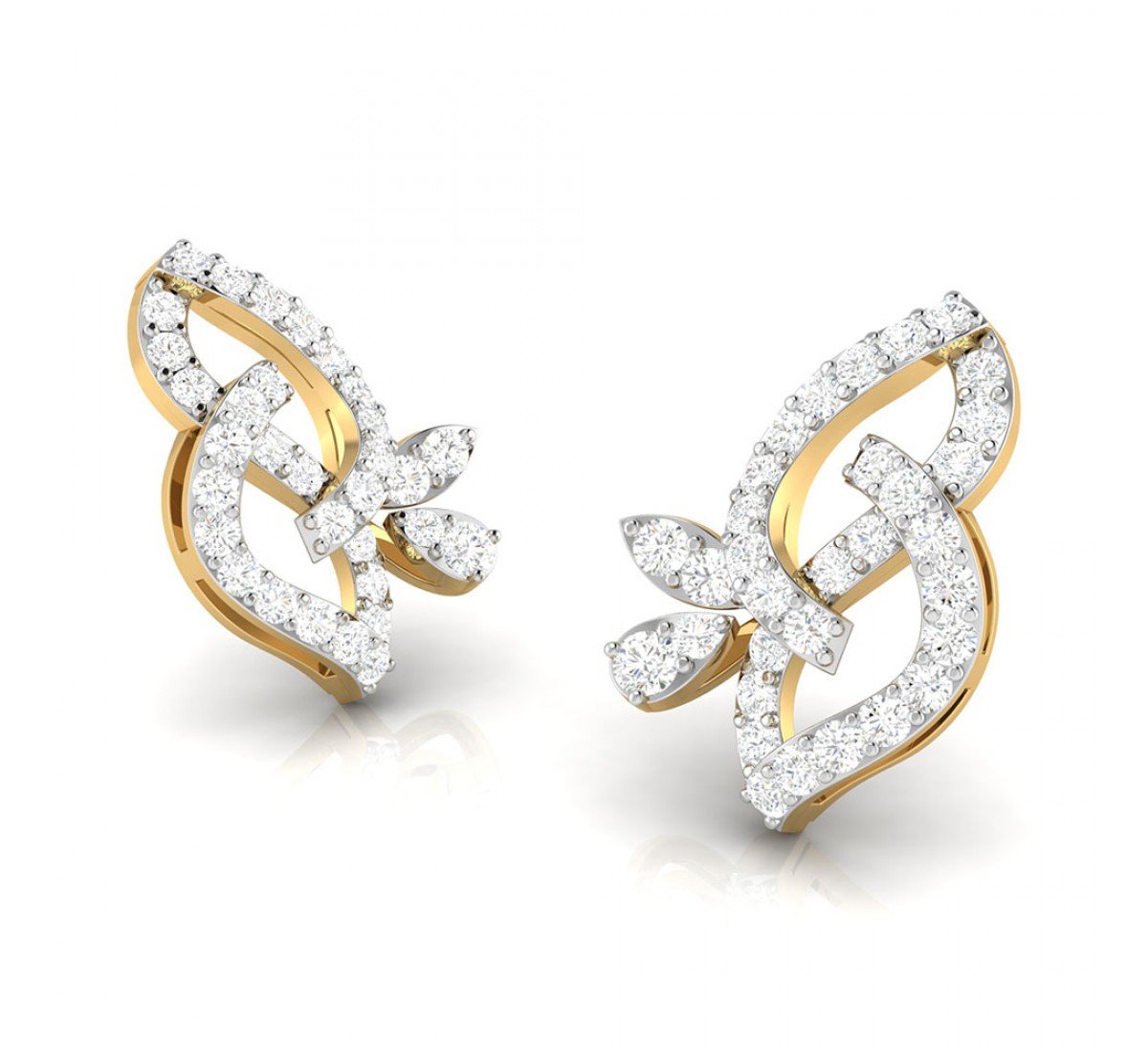 Meria Twist Diamond Stud