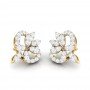 Dazzling Looped Diamond Stud