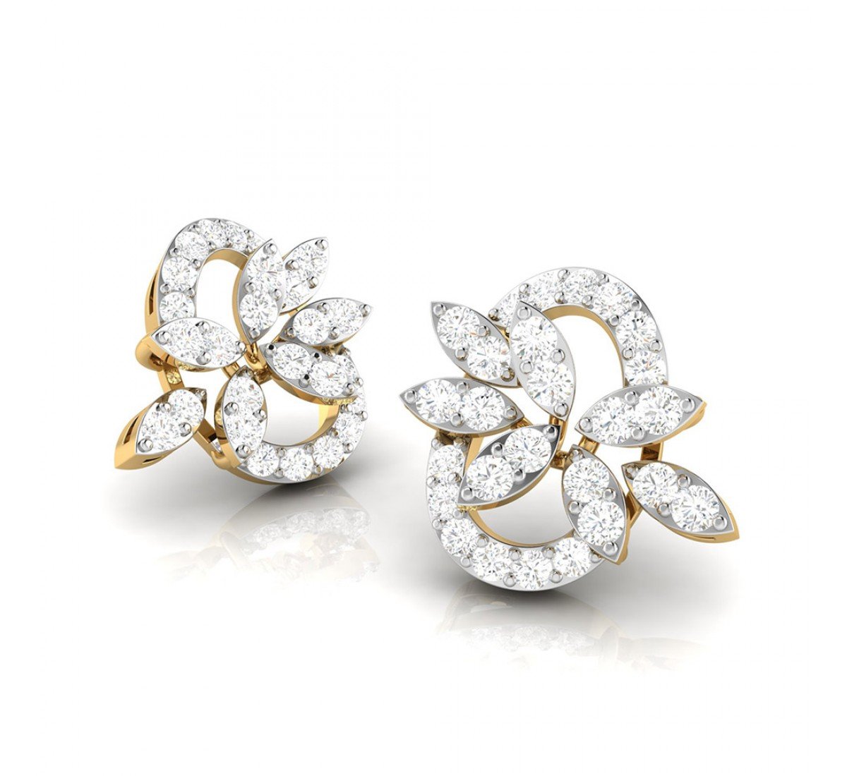 Dazzling Looped Diamond Stud