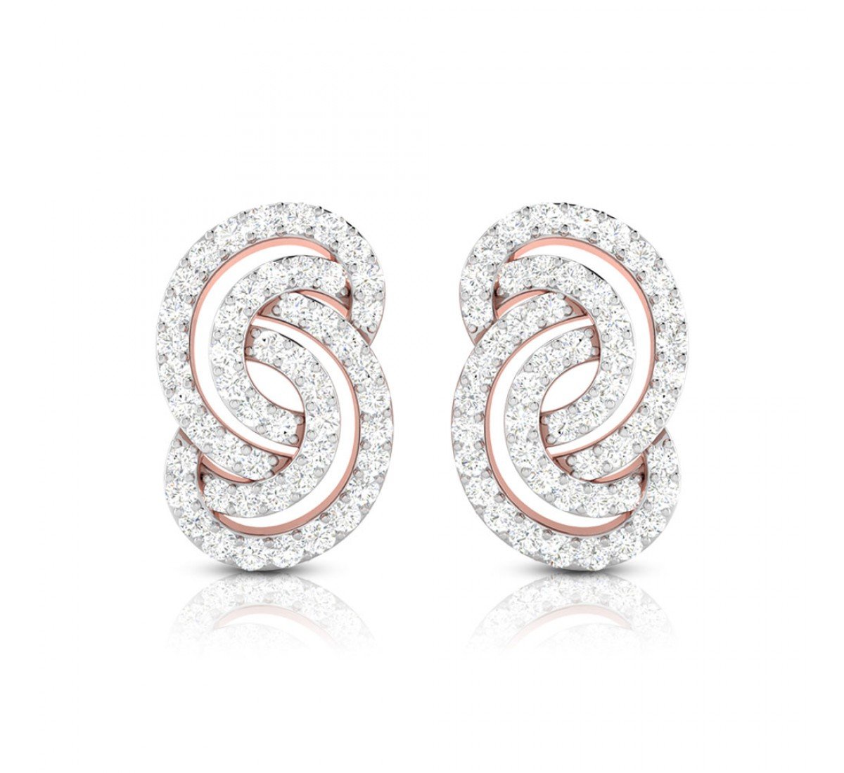 Angelina Circled Diamond Stud