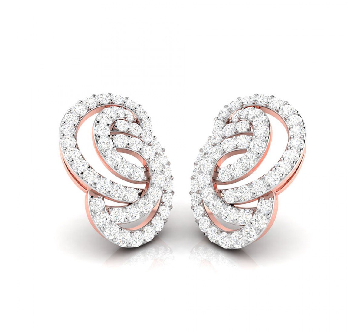 Angelina Circled Diamond Stud